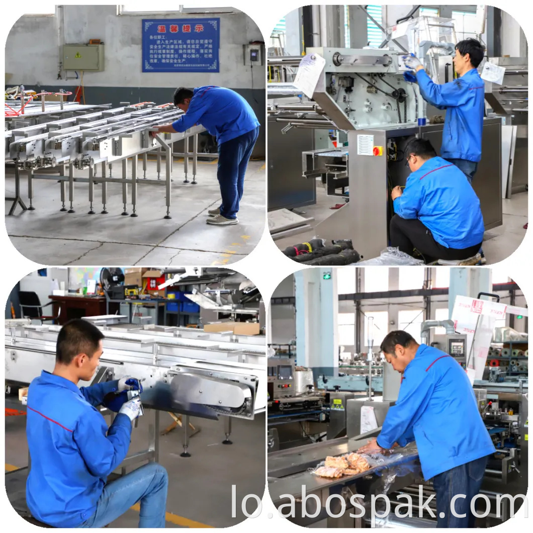 Bostar Automatic Burger Buns/Rolls/Hotdog/Bread packing machine horizontal packing machine with Slicer